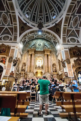 Rehearsal at Iglesia del Santo Angel, Seville