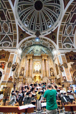 Rehearsal at Iglesia del Santo Angel, Seville