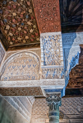 Interior detail - Alhambra Palace, Granada