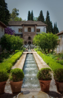 Generalife Palace, Southern Pavillion, Court of the Channel, the Alhambra