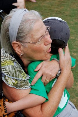 Grandma hugging CP