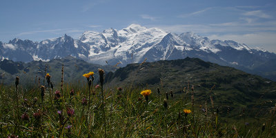 Mont Blanc from the Col d'Anterne