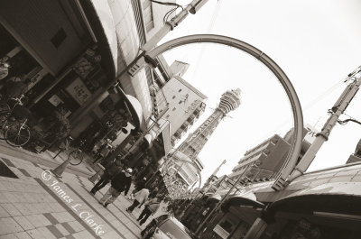 Towards the Tsutenkaku Tower