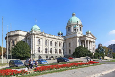 Parliament building of Serbia, formerly theYugoslavia  Federal Assembly building skupčina Srbije_IMG_1969-111.jpg