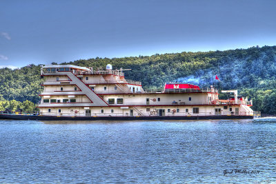 The MV Mississippi; America's Largest Tugboat Traveling Down The Arkansas River