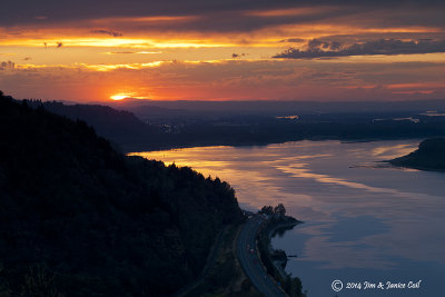 Sunset on the Columbia River