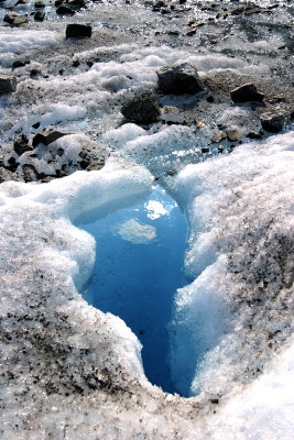 Crystal Blue Glacier Water
