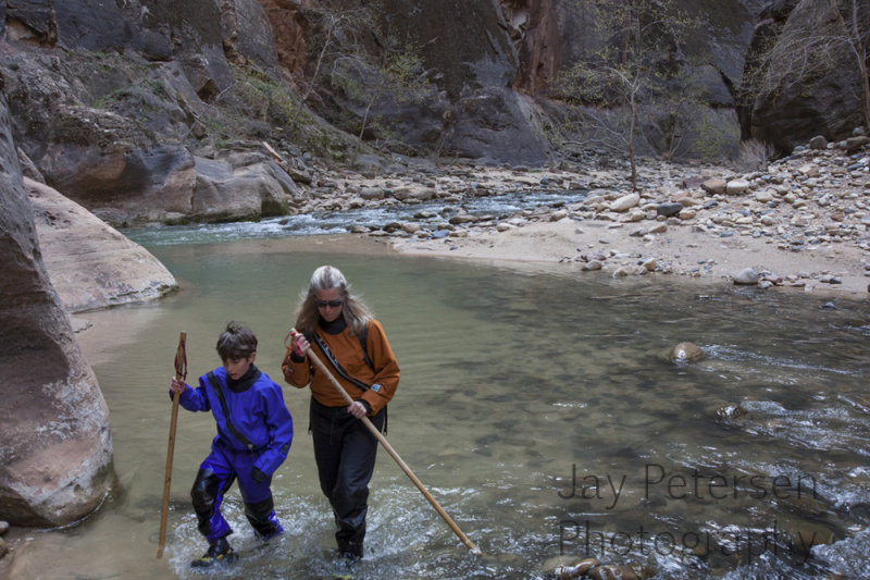 Zion Griff and Windy in drysuits