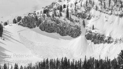 Green river traverse avalanche