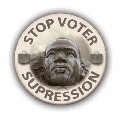 MLK Voter Supression Button