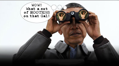 Obama Spies On Nekid Gal