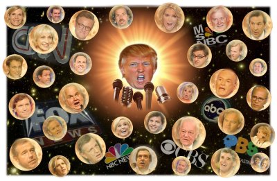 Trump as Sun of News Planets