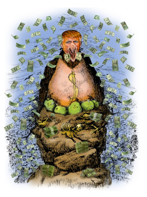 Vulture Trump (from a Thomas Nast cartoon of Boss Tweed)