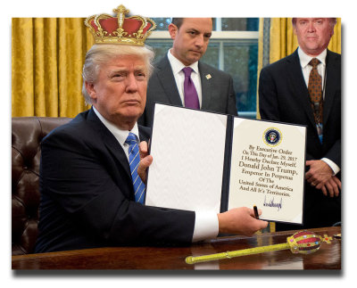 Trump Signs Executive Order Declaring Himself Emperor