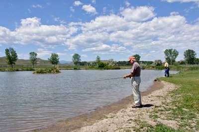 Bill Crays Fishing at Ucross Ranch