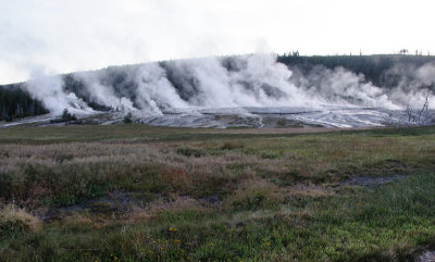 Upper Basin Steam Vents in Yellowstone National Park