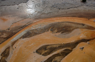 Geothermal Feature in Upper Basin of Yellowstone National Park