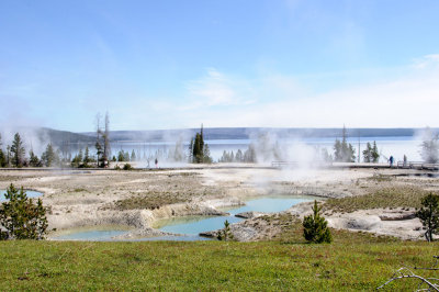 West Thumb Geyser Basin in Yellowstone National Park