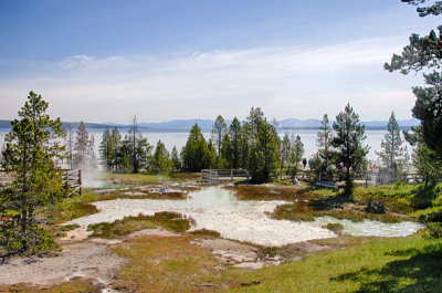 West Thumb Geyser Basin in Yellowstone National Park