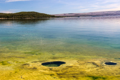 West Thumb Geyser Basin in Yellowstone National Park