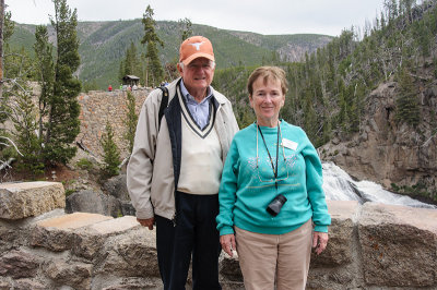 Bill and Nancy Crays at Gibbon Falls