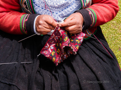 Inca Woman Knitting