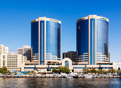 C265631 Rolex Buildings along the Dubai Creek