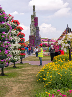 1036940 Burj Khalifa Flower Sculpture in Dubai Miracle Gardens