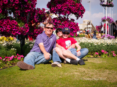1036970 Dave, Laura, and Carson at Dubai Miracle Gardens