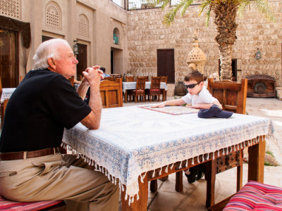 _1026738 Bill and Carson in Bastakiah Nights Restaurant