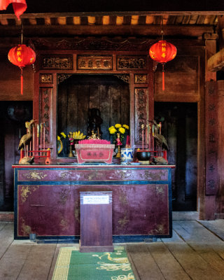 Altar in the Taoist Temple inside the Japanese Covered Bridge (3306)