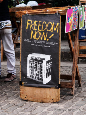 Political Poster in the Used Book Market (1185766)