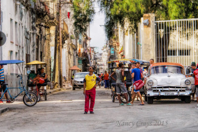 Colorful, Narrow Street in Old Havana (1196042)
