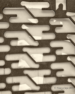 Contrast: The Back of a Sign in a Parking Lot (DSC1980)