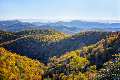 More Autumn Leaves in the Mountains from East Fork Overlook