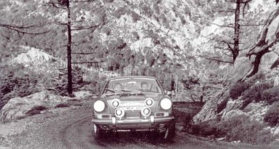 Tour de Corse 1966,  1st race in a 911 for Vic Elford
