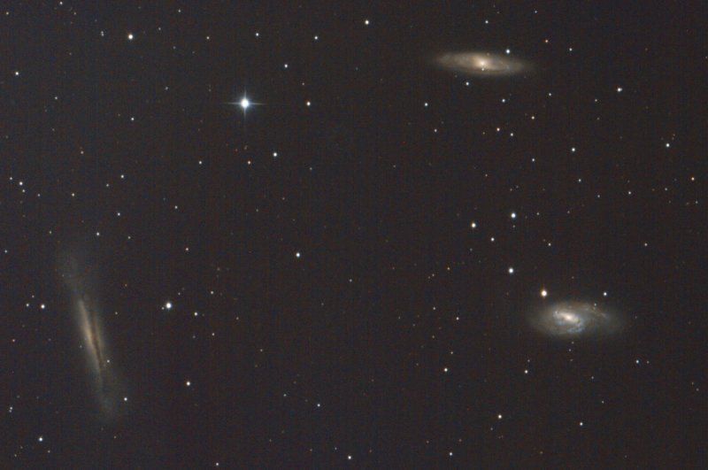Leo Trio with the supernova