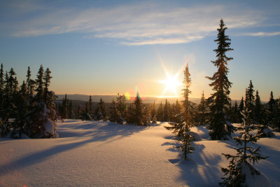 Sun and snow