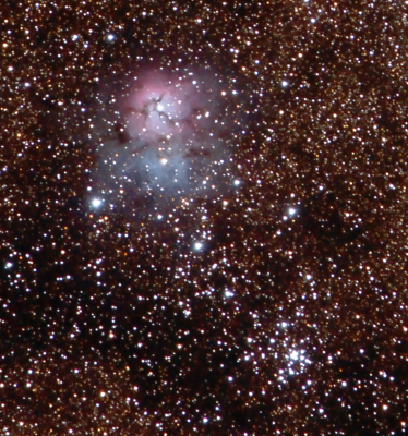 Trifid Nebula and M21