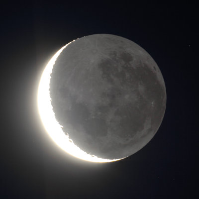 Old Moon in the New Moon's arms