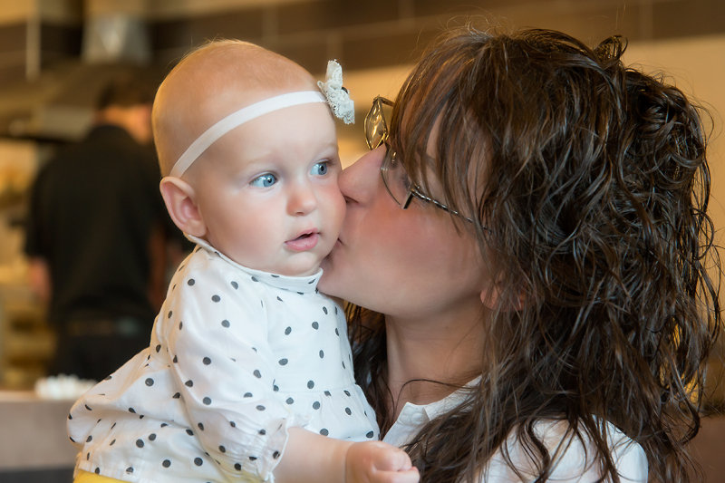 A kiss from Mum