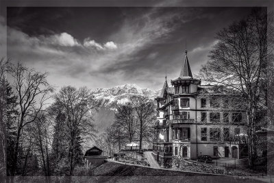 Grandhotel and mountains, Giessbach