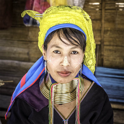Ttribue des Kayan frontière Birmane