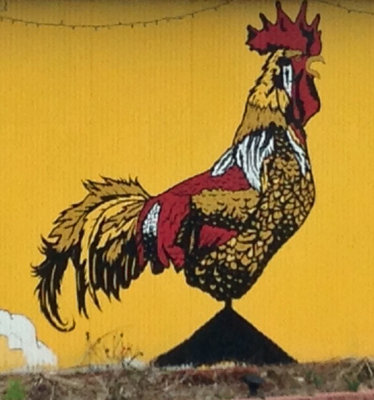 Mural on a building in Lone Tree, Iowa