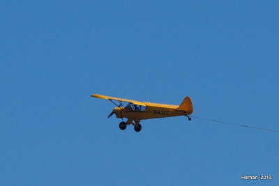 2003 Cub pulling a sign