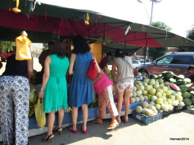 AT A FRUIT STAND