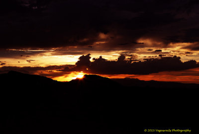 Sunset Black mountain