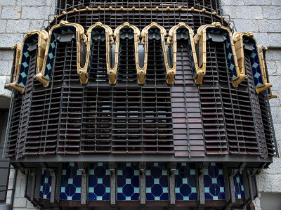 Windows on the lower terrace