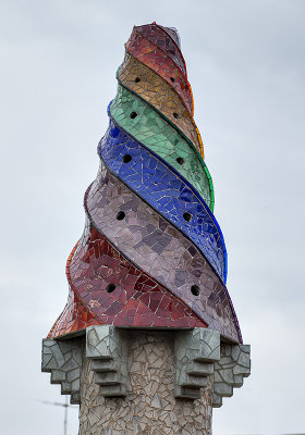 Gaud chimney at Palau Gell