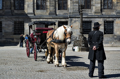 Waiting for a fare, Dam Square